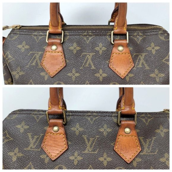 Louis Vuitton Speedy 25 Monogram Canvas Boston Hand Bag Authentic Vintage MI1901 - Picture 3 of 12